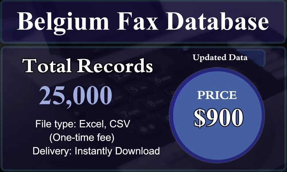 Belgium Fax Database