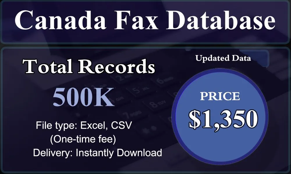 Canada Fax Database