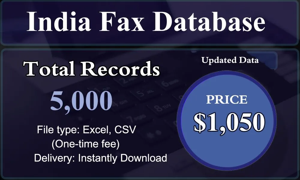 India Fax Database