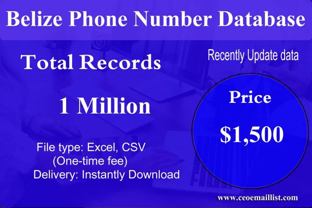 Belize Phone Number Database