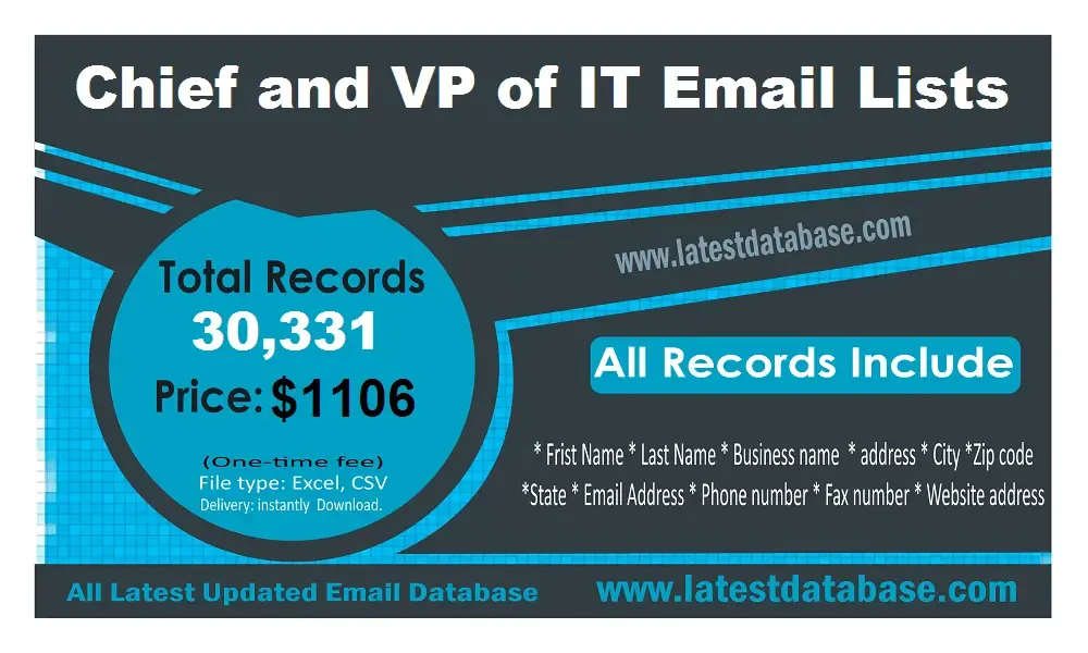 VP IT Email Lists