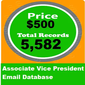 Associate Vice President Email Database