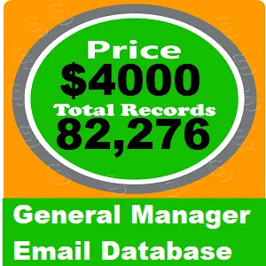 General Manager Email Database