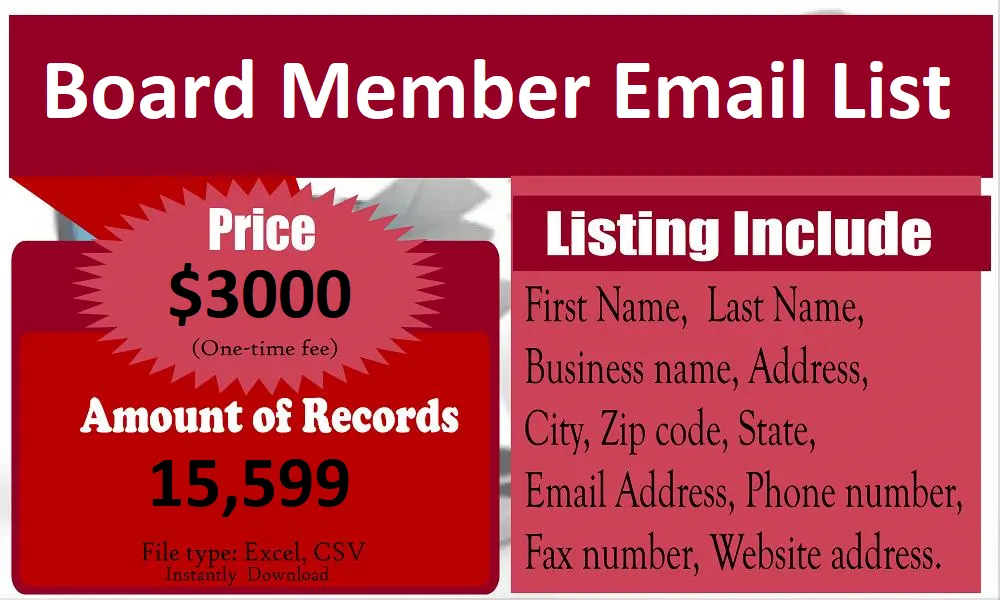 Board-Member-Email-List