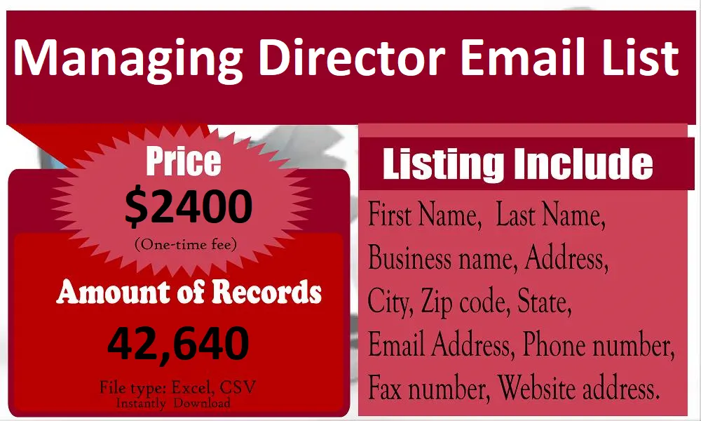 Managing-Director-Email-List
