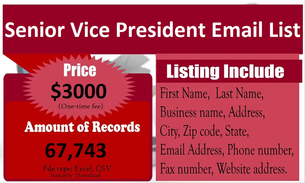 Senior-Vice-President-Email-List
