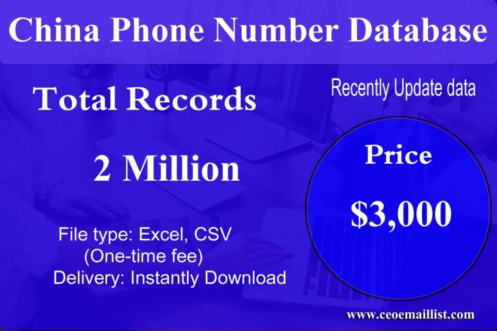 China Phone Number Database