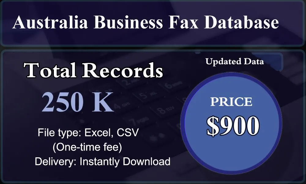 Australia Business Fax Database