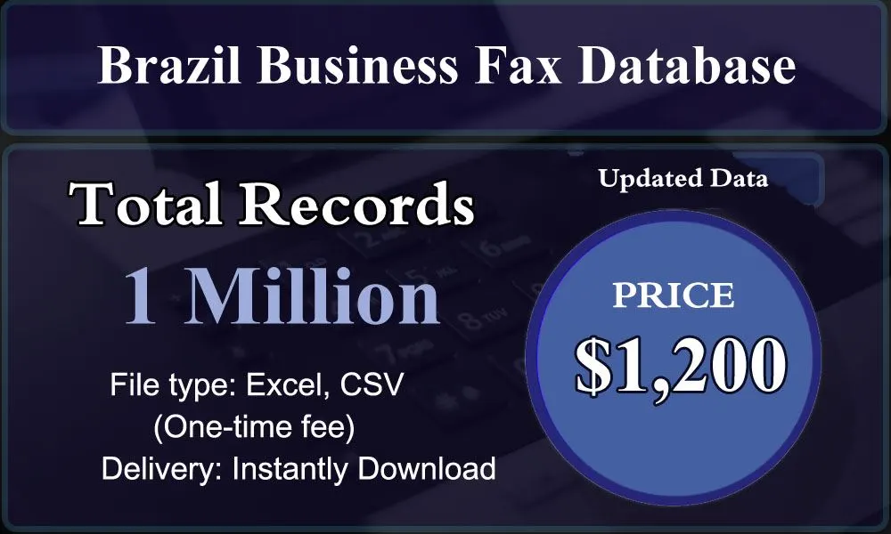 Brazil Business Fax Database