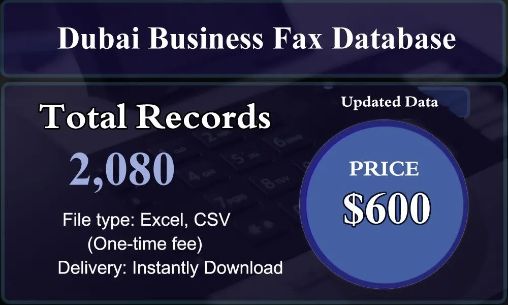 Dubai Business Fax Database