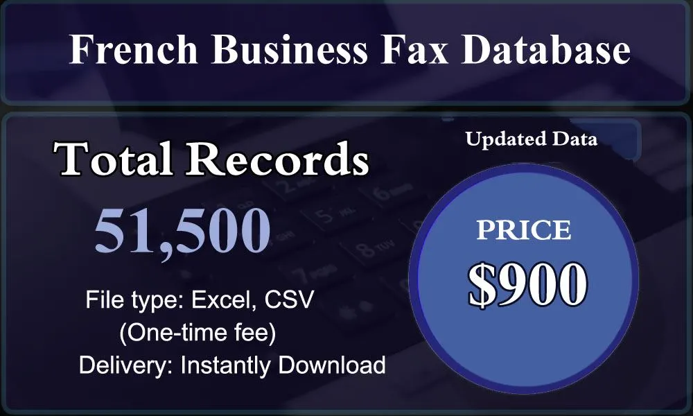 French Business Fax Database