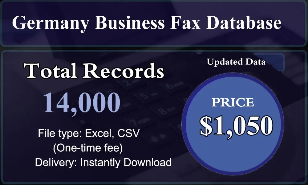 Germany Business Fax Database