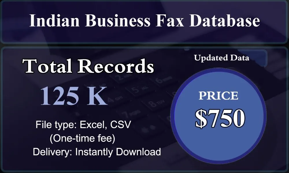 Indian Business Fax Database