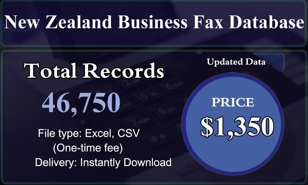 New Zealand Business Fax Database