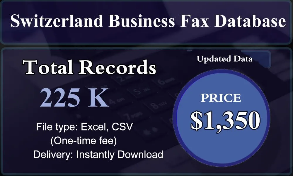 Switzerland Business Fax Database
