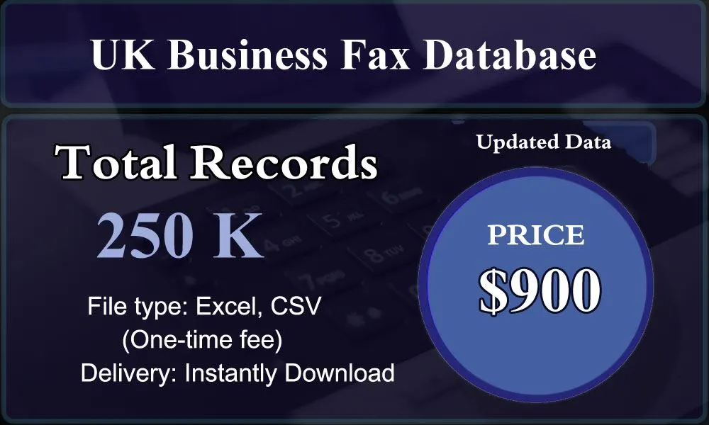 UK Business Fax Database